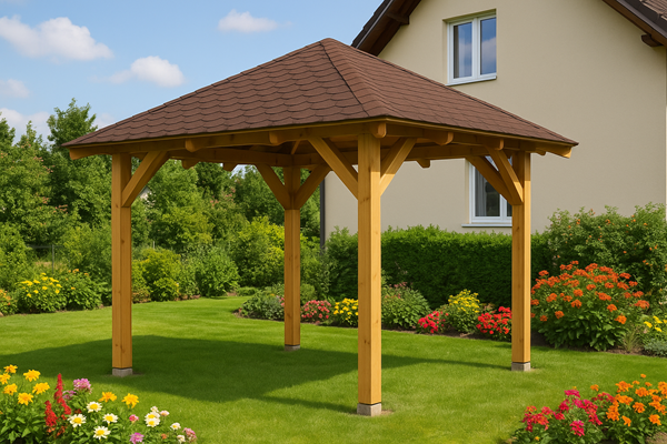 Dřevěná pergola Altán Kréta 300x300